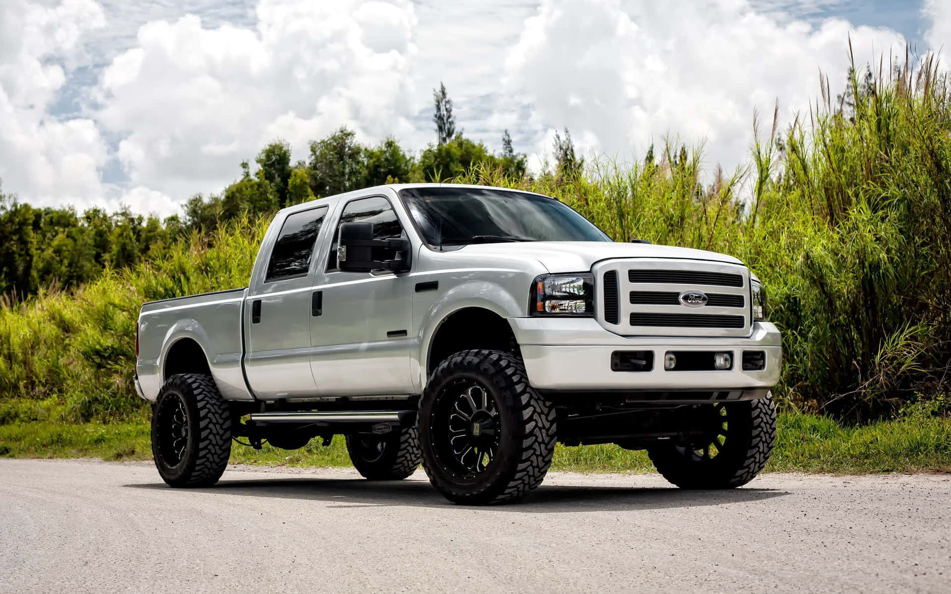 Pickup Truck Silver 2005 Ford F-250 Photography