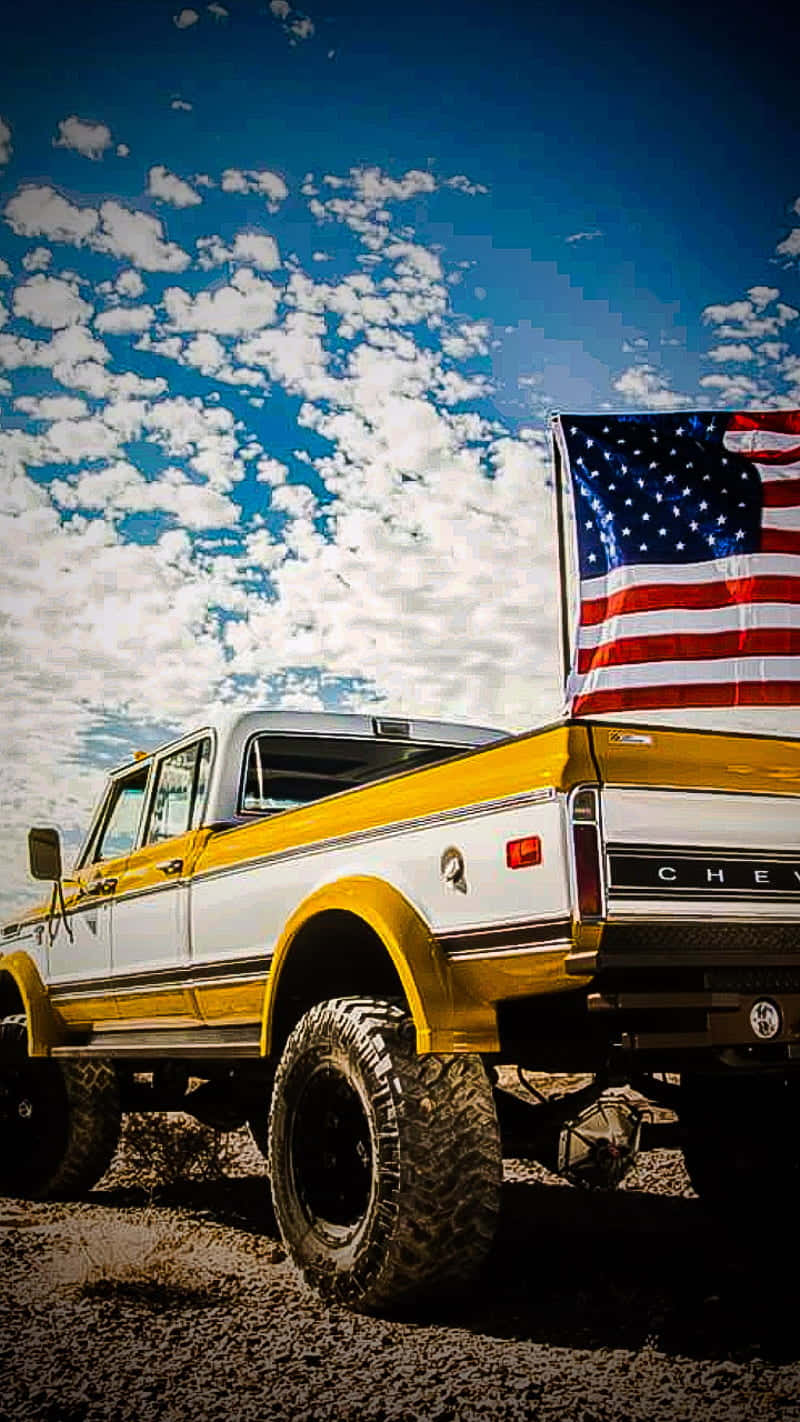 Pickup Truck Yellow Chevrolet Ck Background