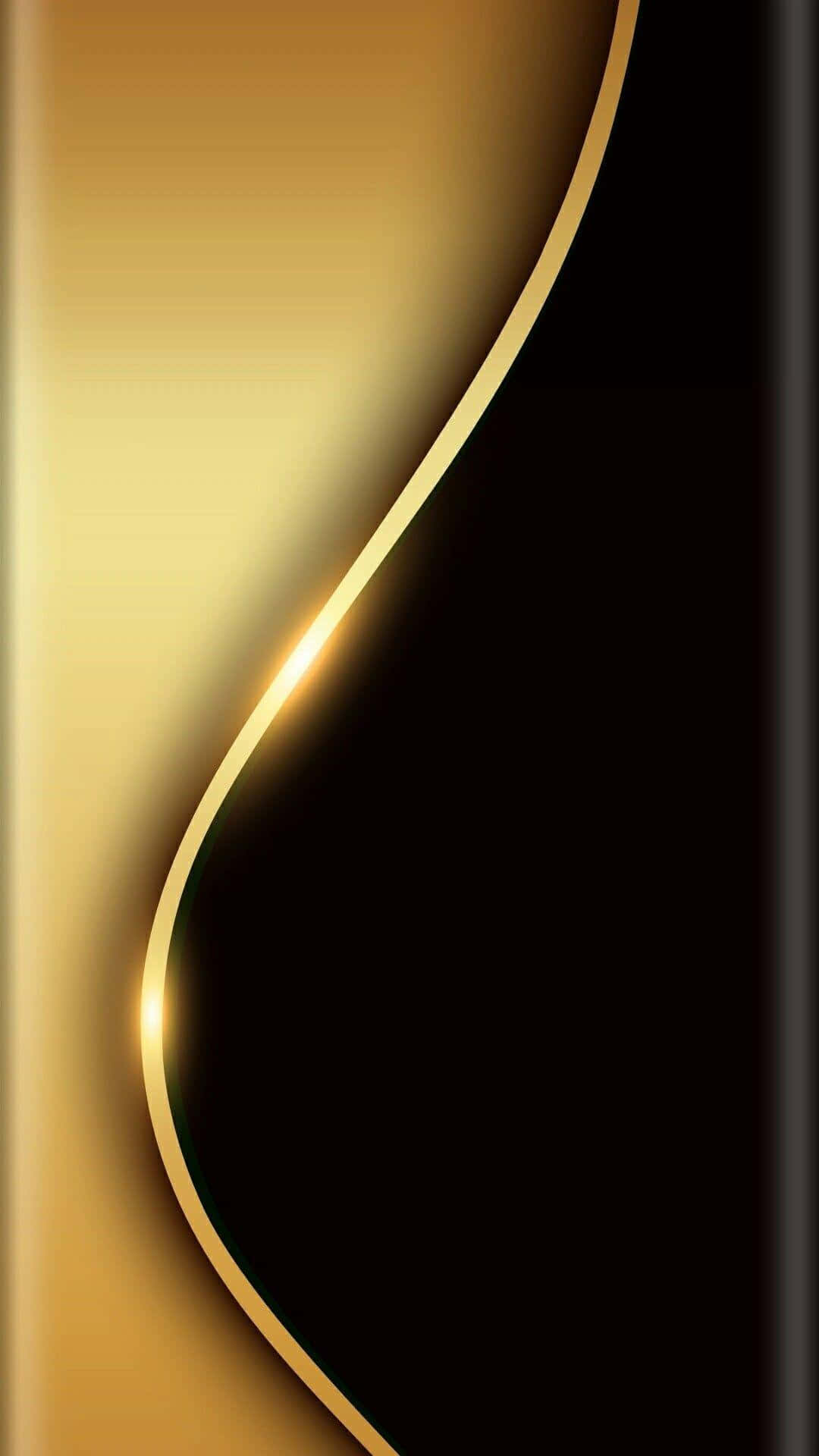 Picture Elegant Black And Gold Décor Setting A Sophisticated Atmosphere Background