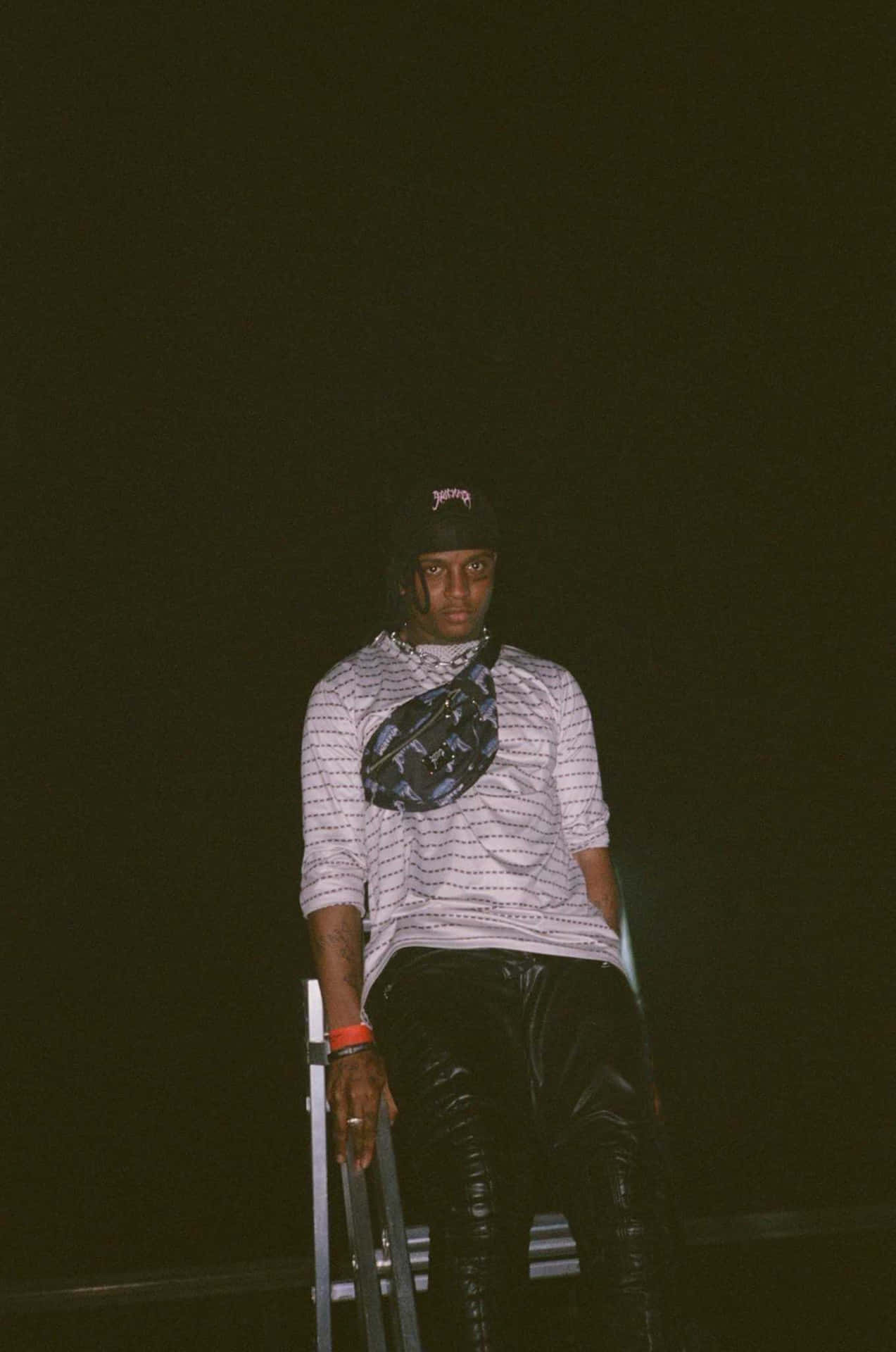 Picture Of 4k Rapper In The Recording Studio