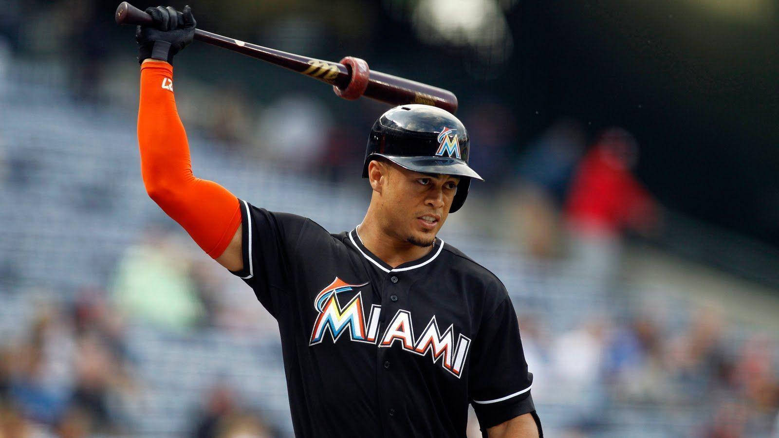 Picture Of Baseball Star Giancarlo Stanton Background