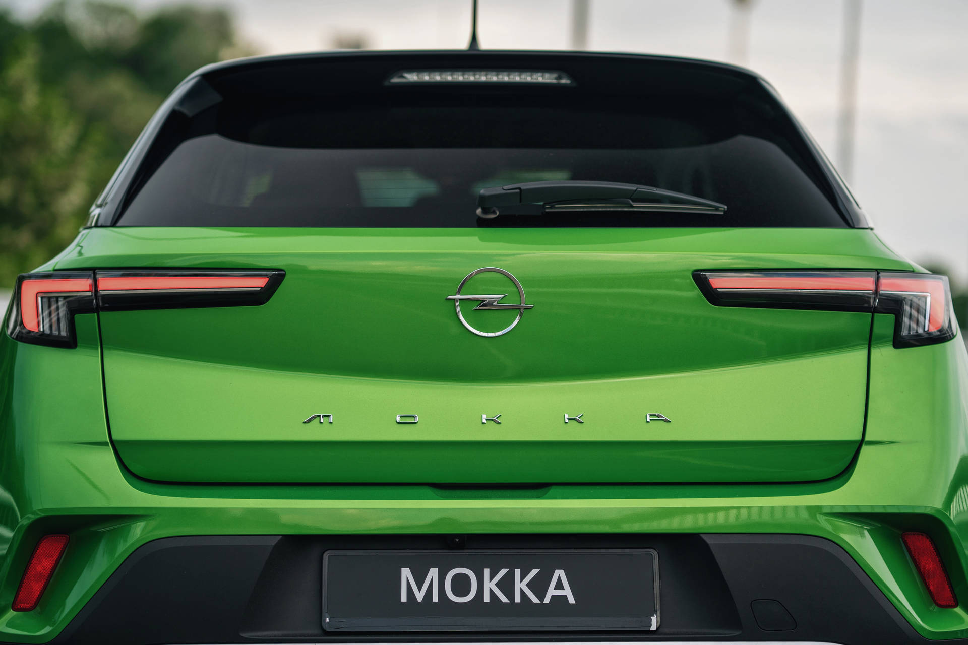 Picture Of Car In Green Minimalist Style