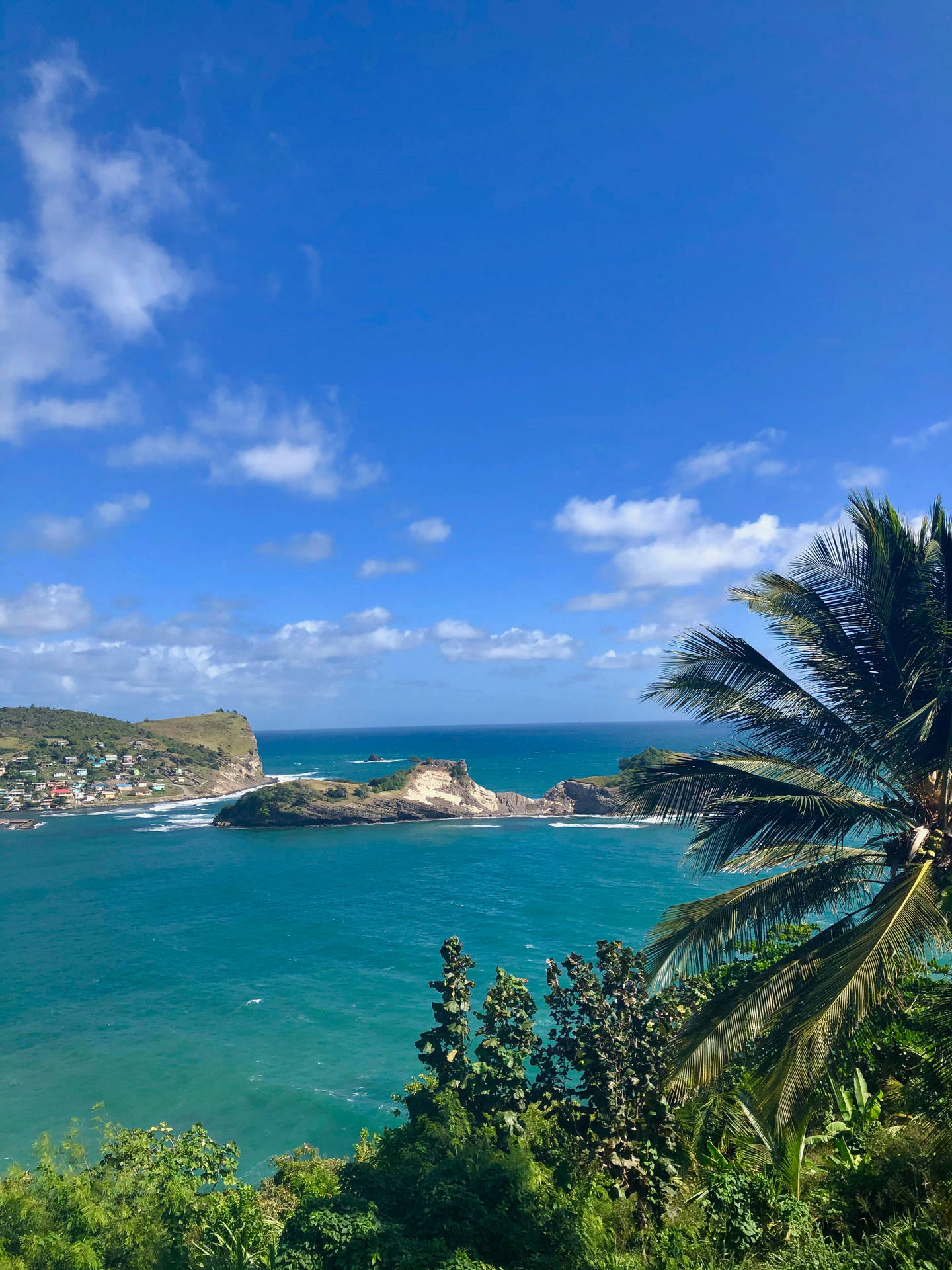 Picturesque Vigie Beach, Saint Lucia Background