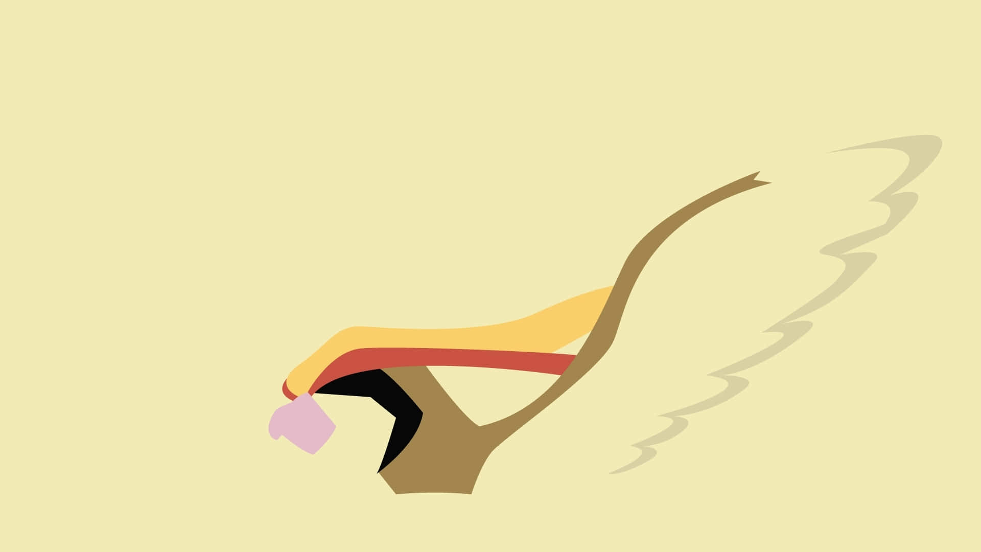 Pidgeotto Art In Yellow Background