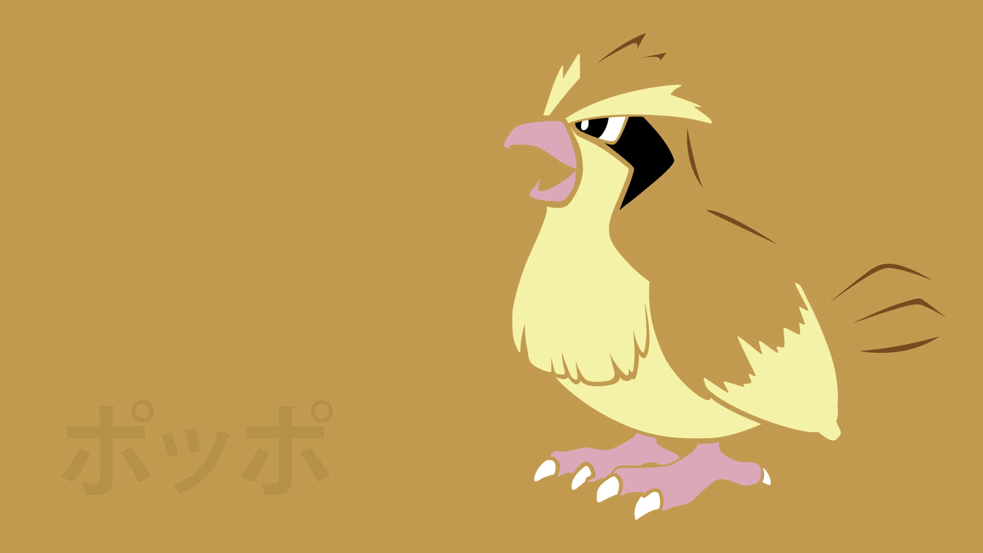 Pidgeotto Pidgey Brown Art Background