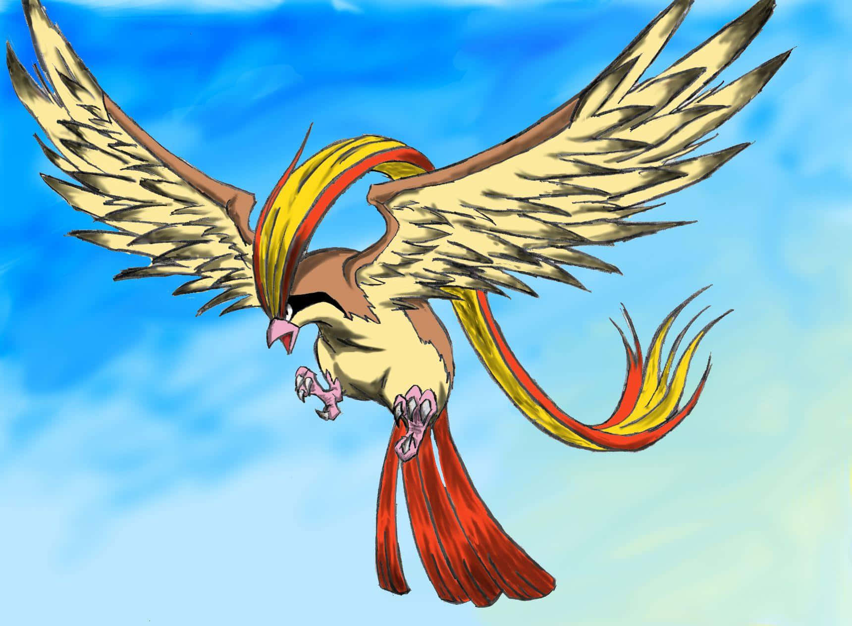 Pidgeotto Soaring Background