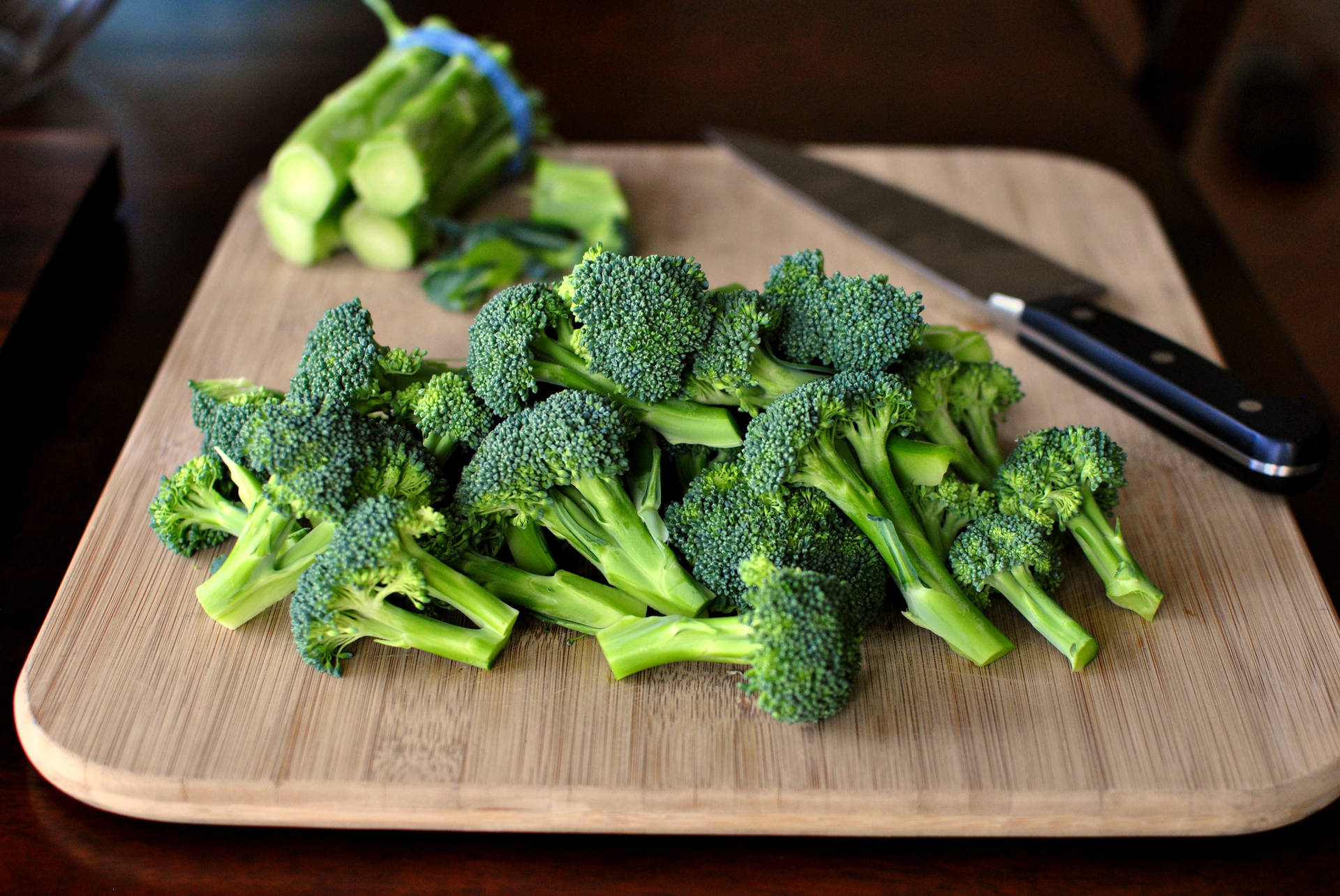 Pieces Of Broccoli Background