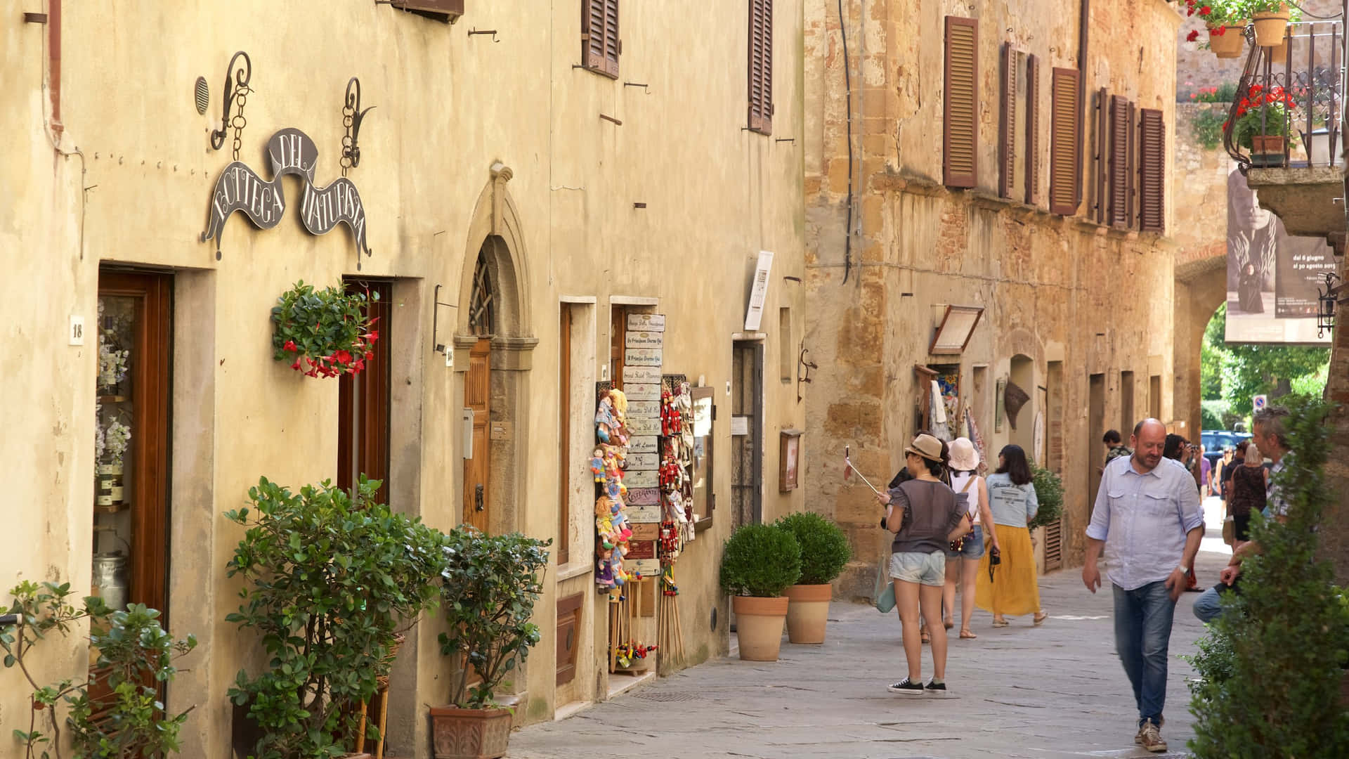 Pienza Street With Heritage Architecture