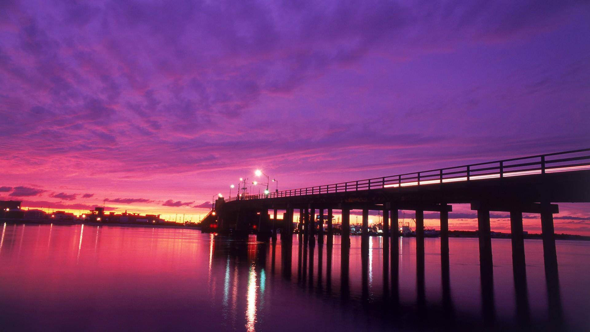 Pier In New Jersey Background