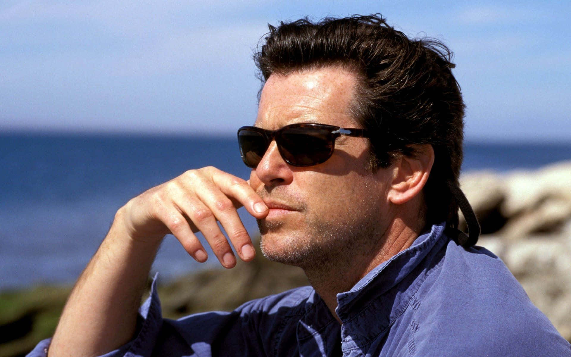 Pierce Brosnan In Paris Background