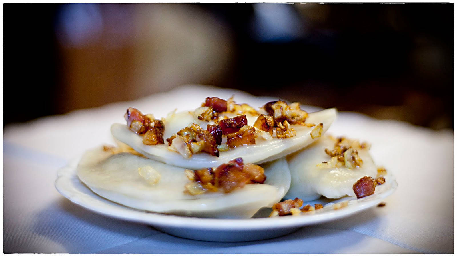 Pierogi Ruskie Dish Background