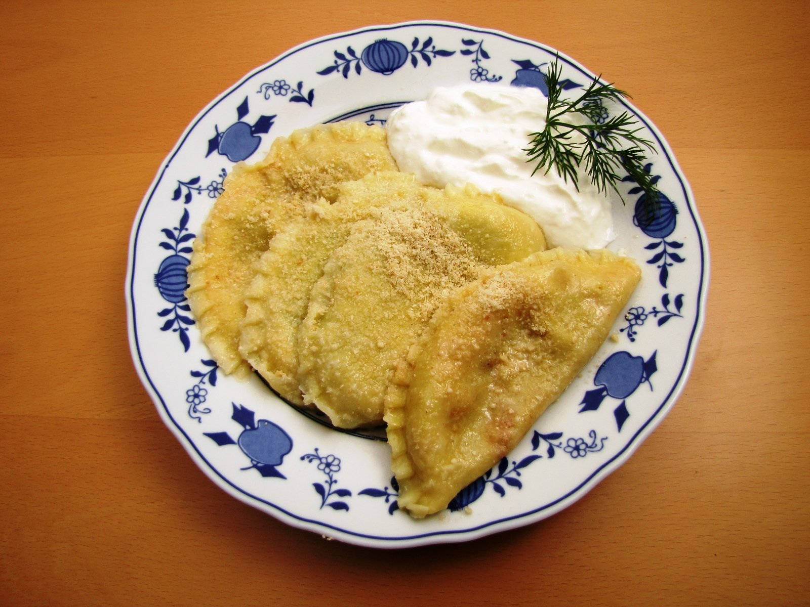 Pierogi Vintage Plate