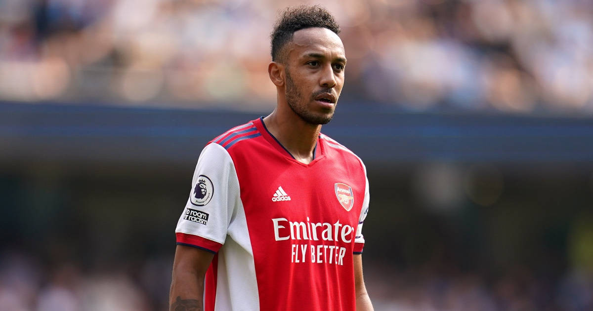 Pierre-emerick Aubameyang Red White Arsenal Jersey