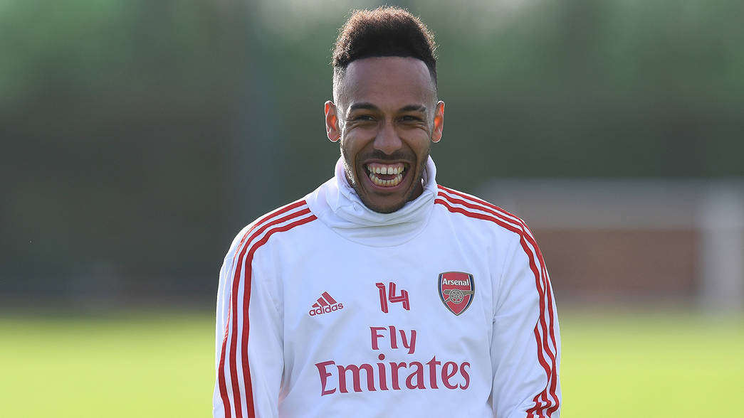 Pierre-emerick Aubameyang Smiling Widely