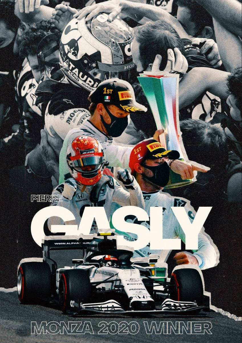 Pierre Gasly Triumphs In Monza 2020 Race Background