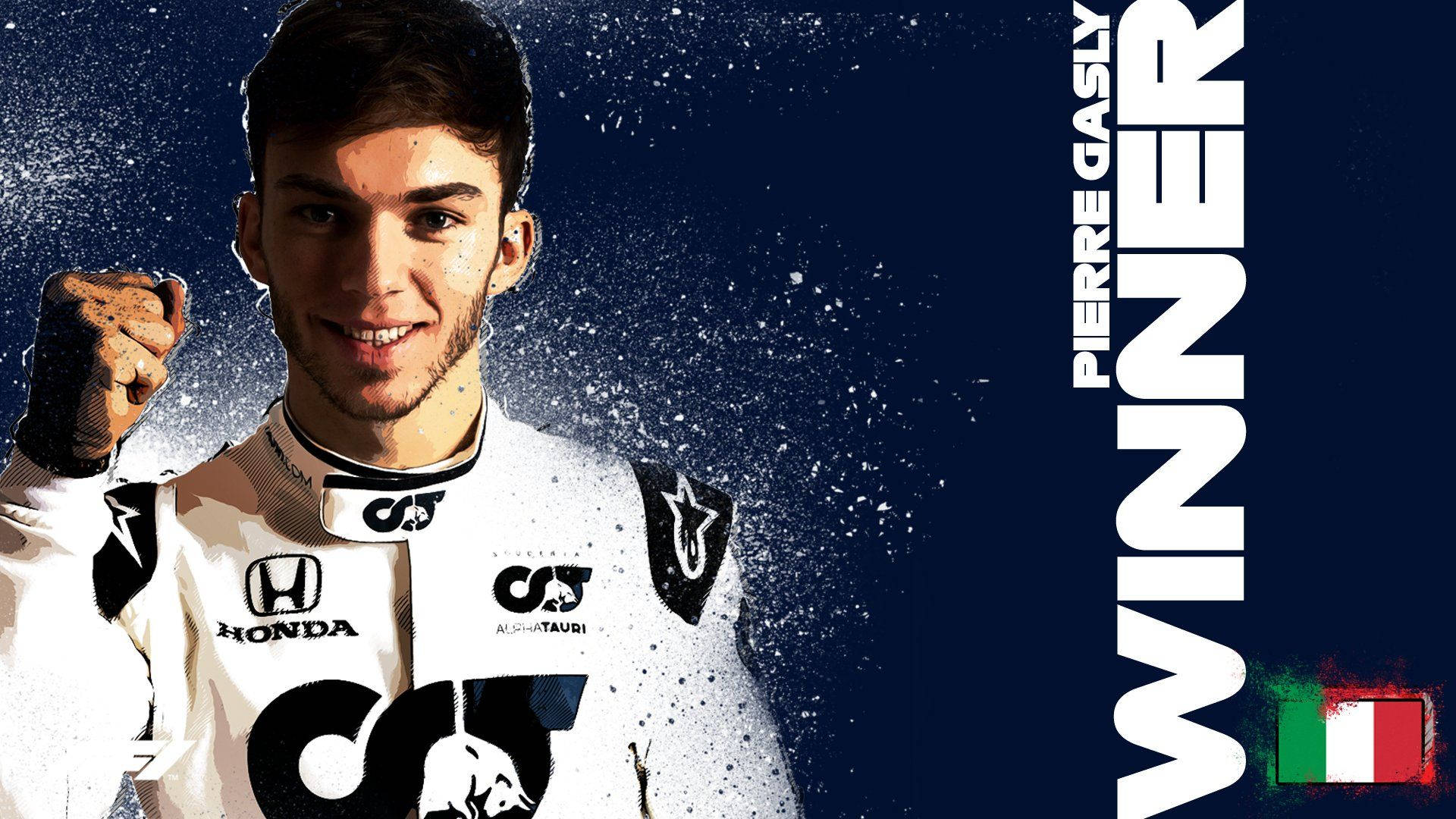 Pierre Gasly Winner Background