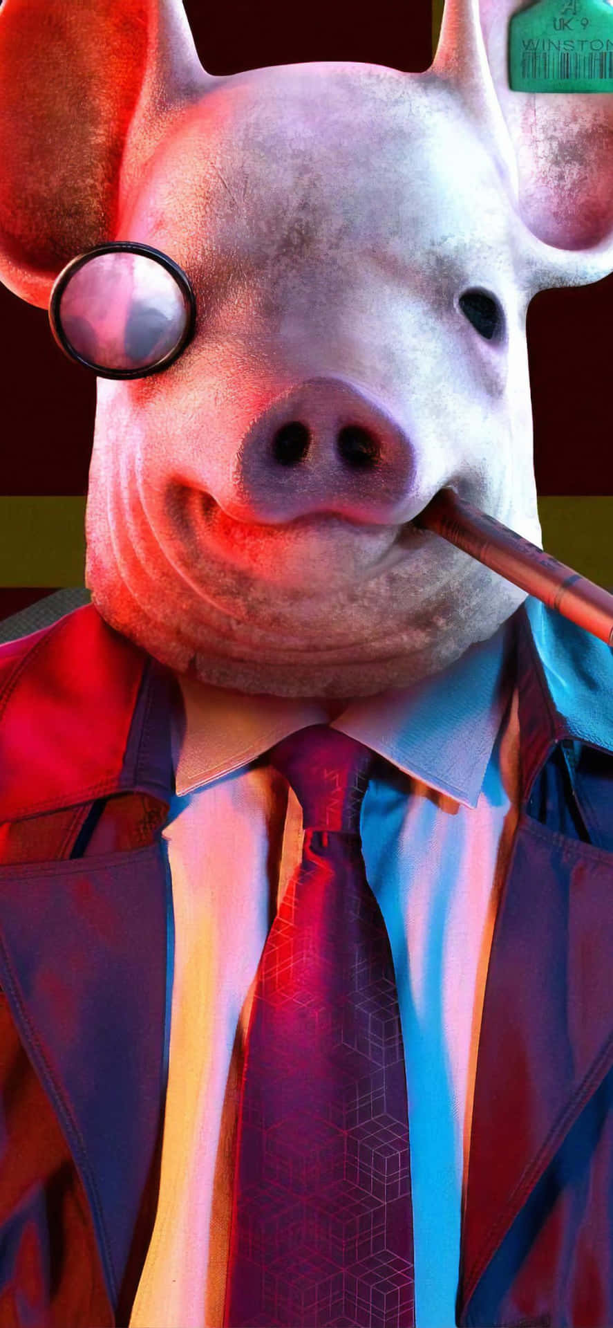 Pig Character From Watch Dog Iphone