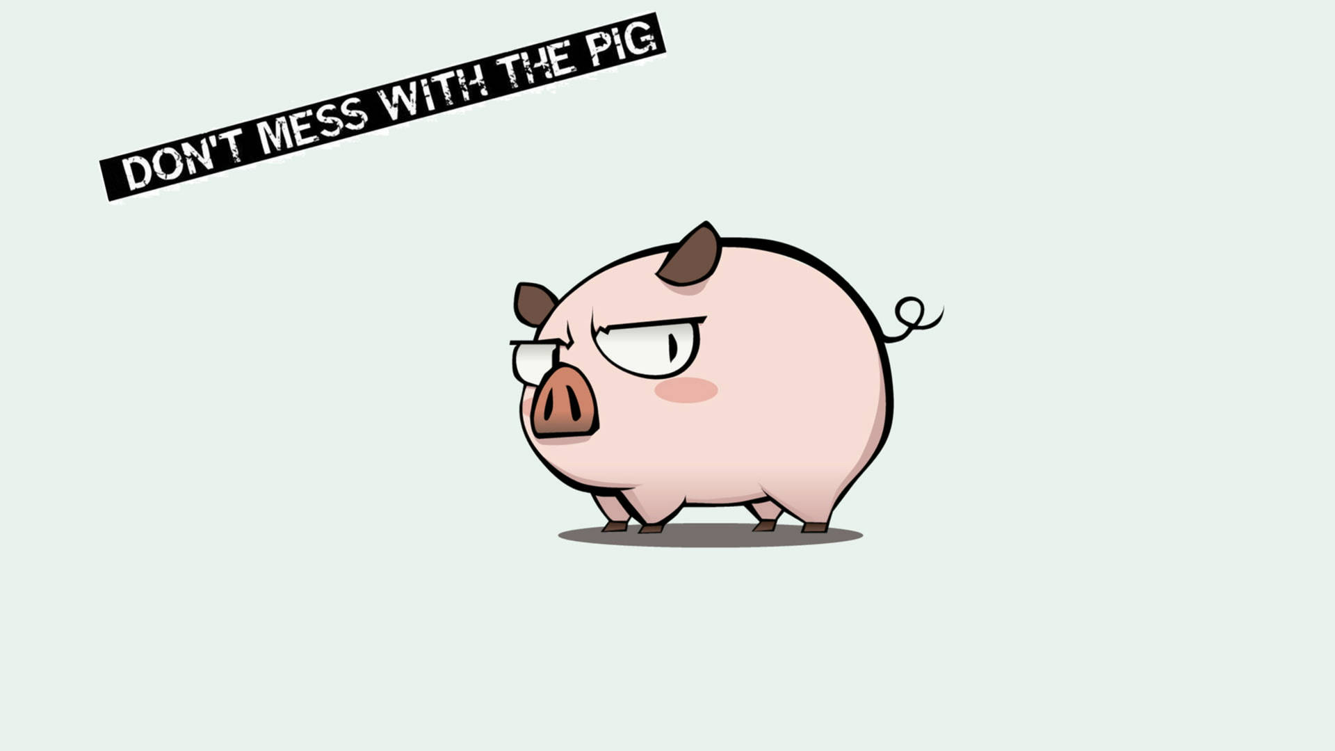 Pig Digital Cartoon Art Background