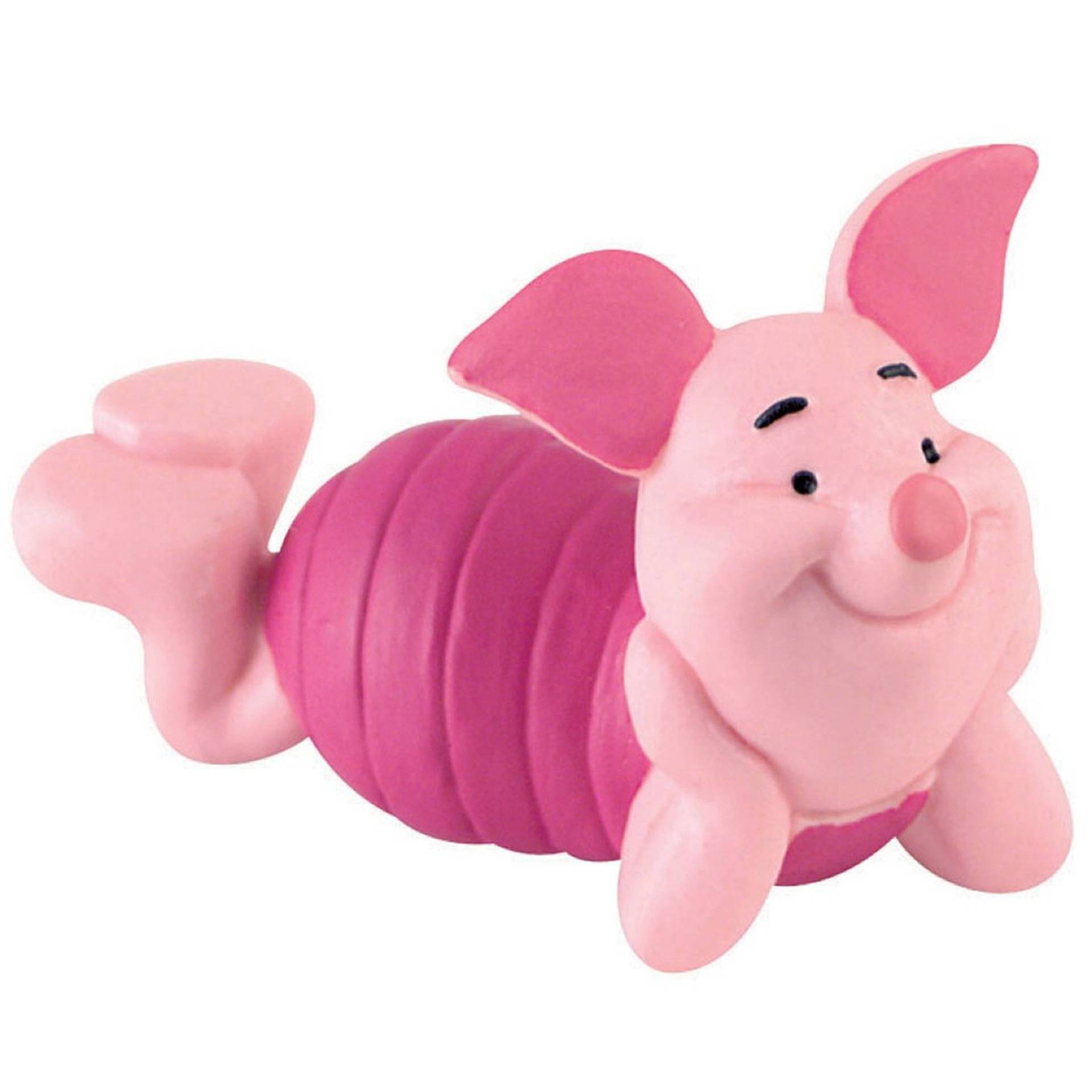 Piglet Happy Figurine Background