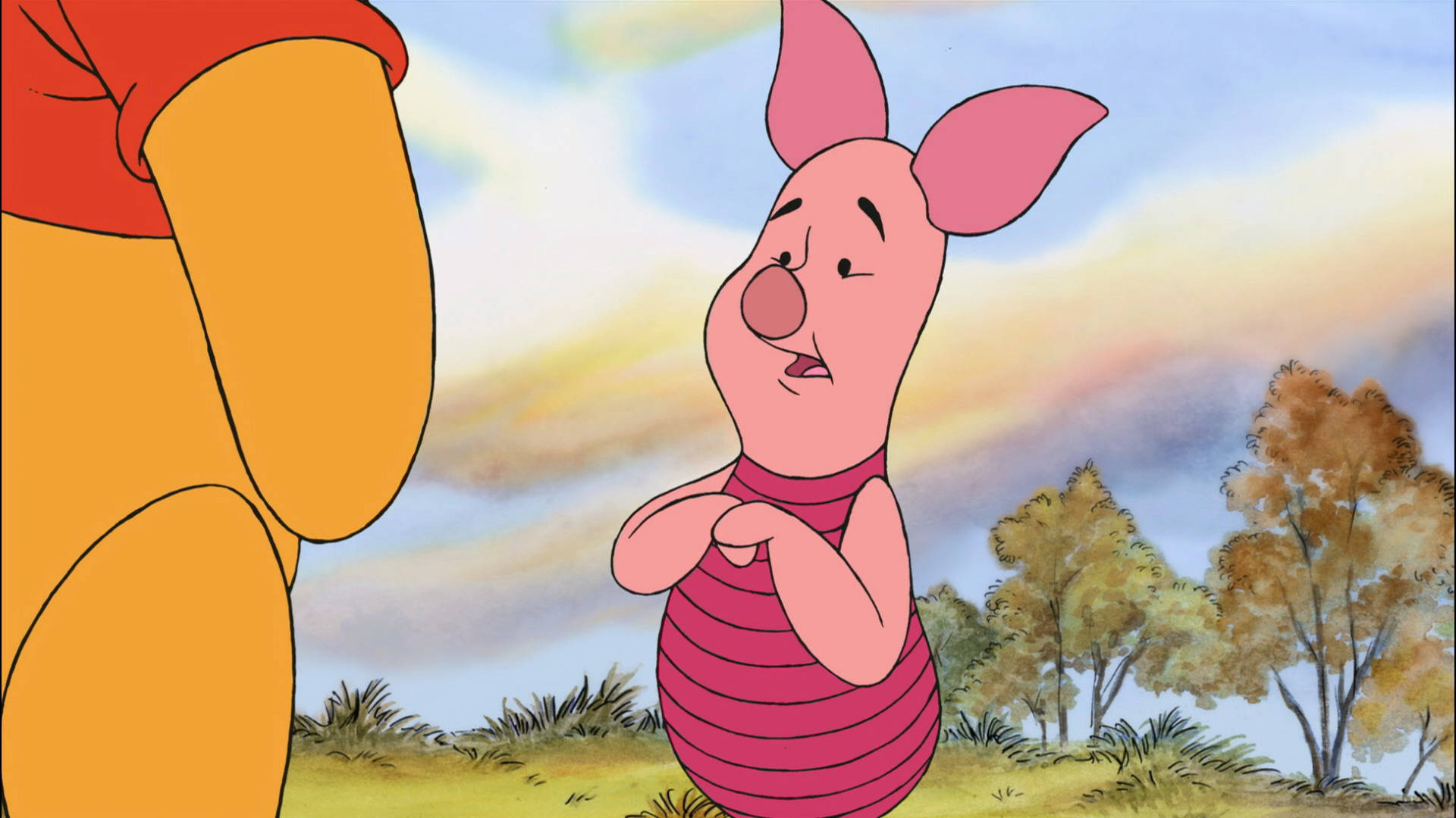Piglet Talks To Pooh Background