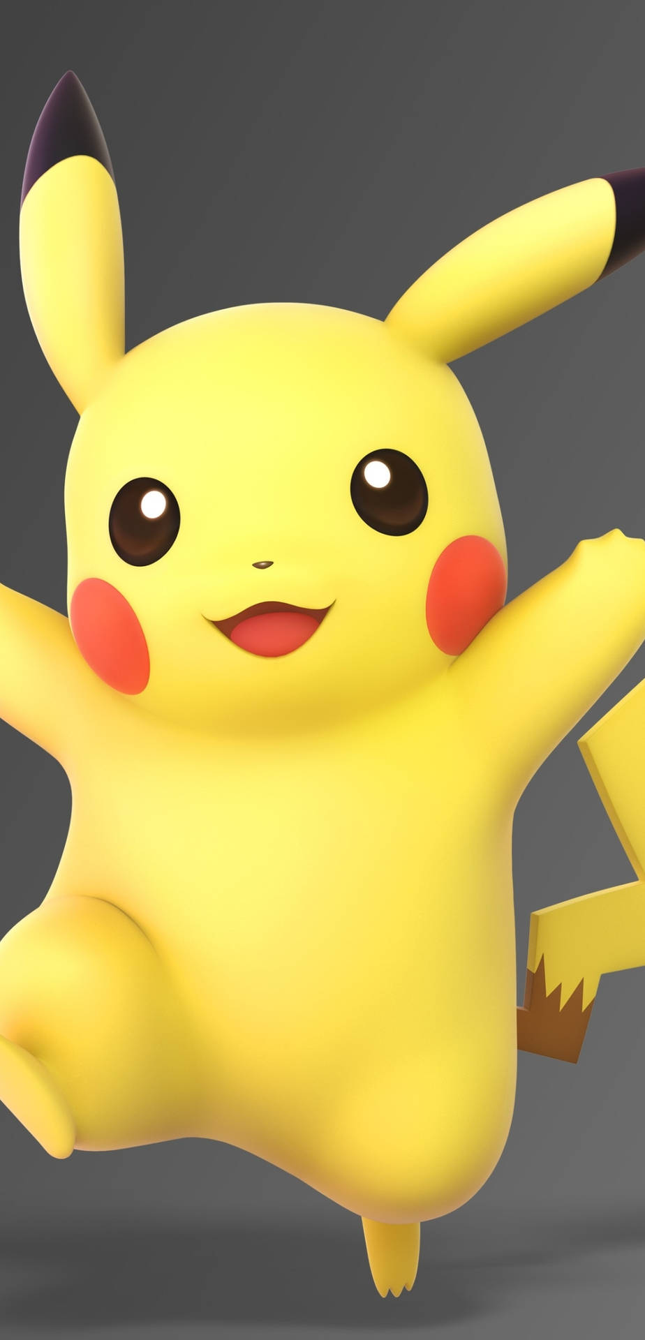 Pikachu 3d From Pokémon Yellow Background