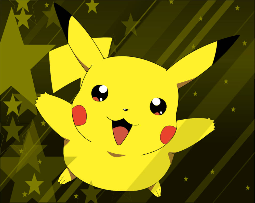 Pikachu 3d Shiny Rare Pokémon Background