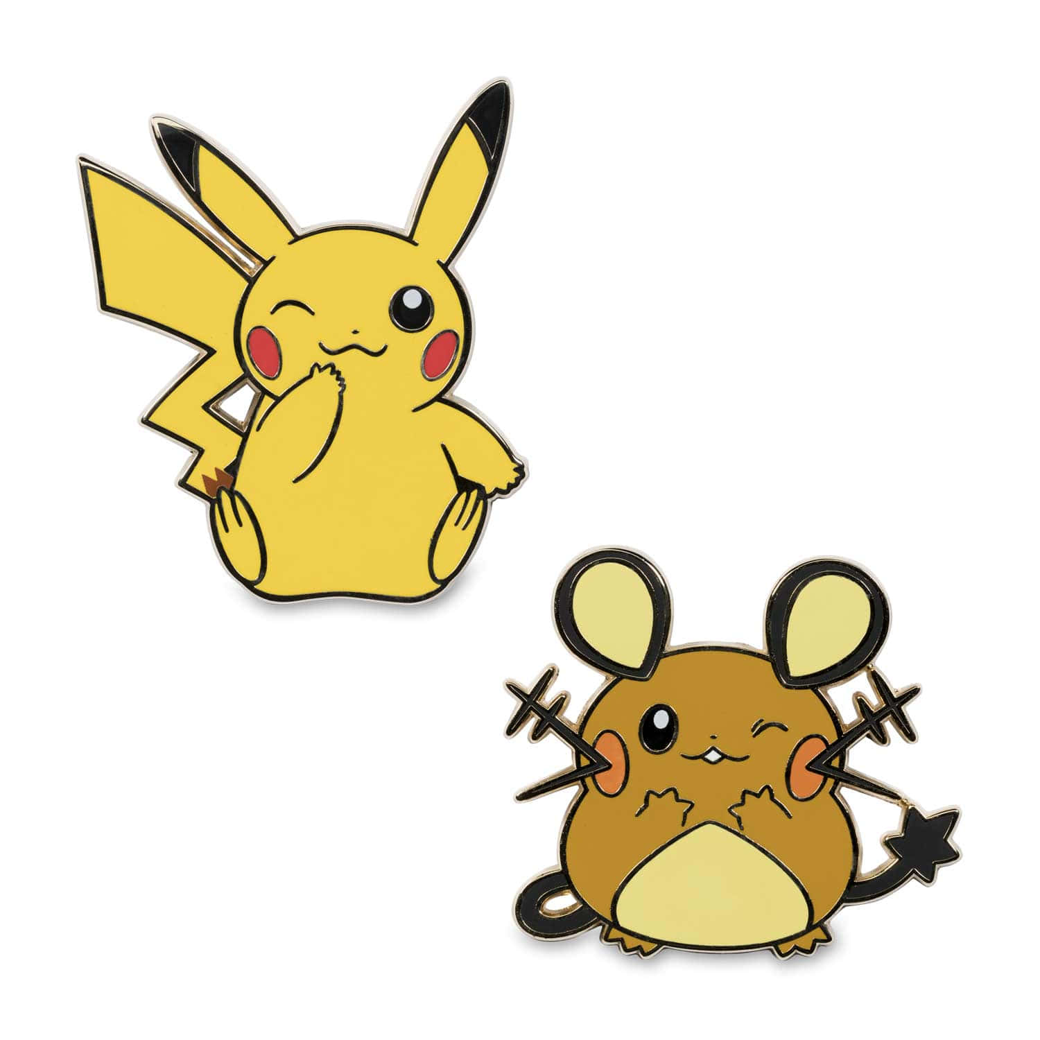 Pikachu And Dedenne Wink Background