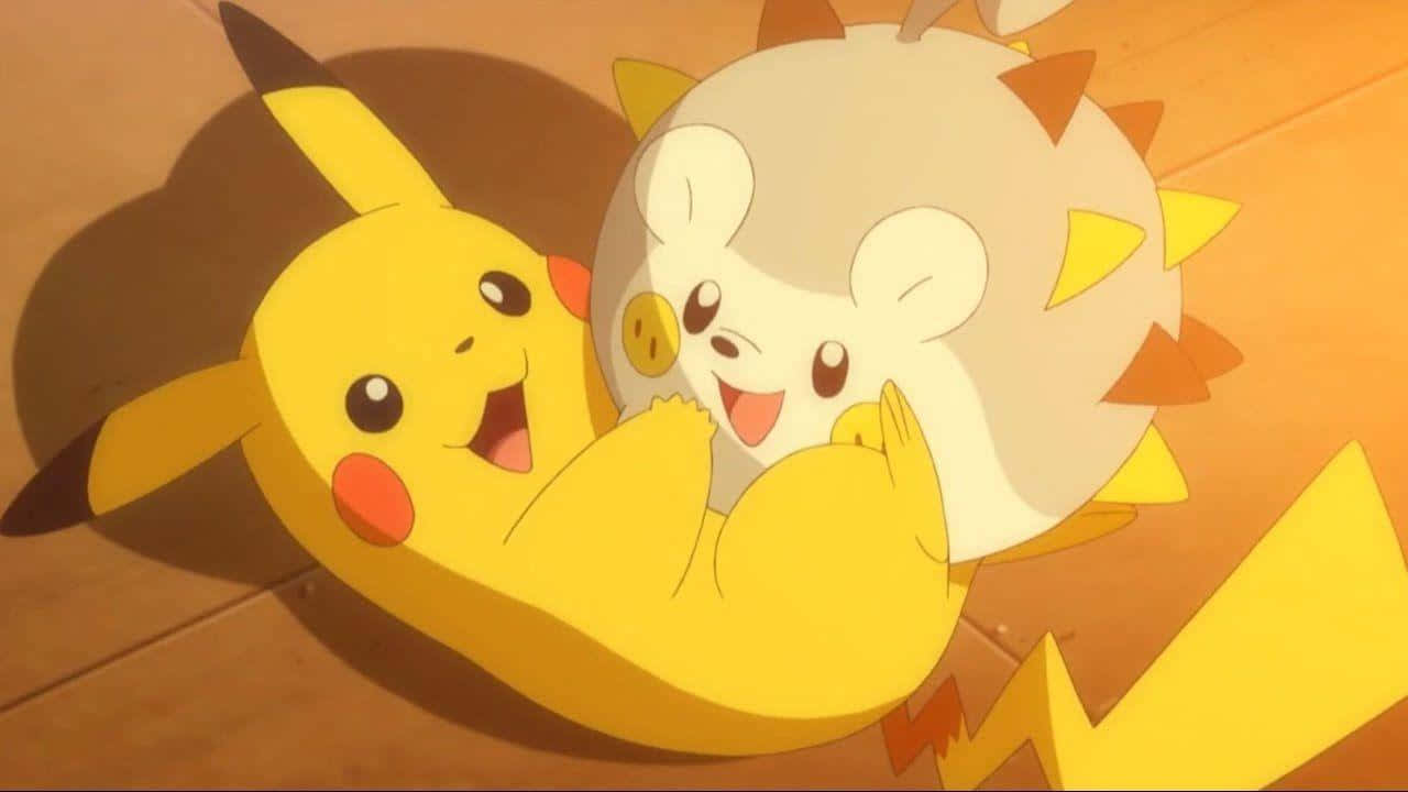 Pikachu And Togedemaru Background