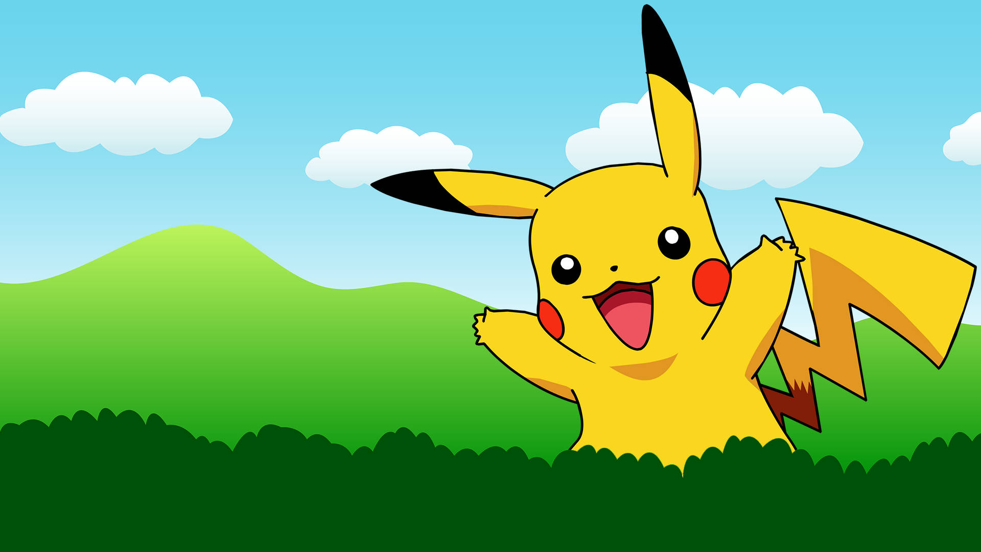 Pikachu Cartoon Image Background