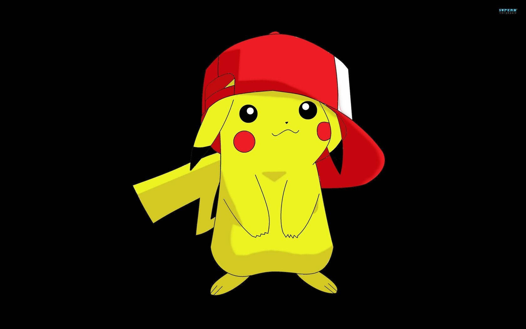 Pikachu In Ash's Cap