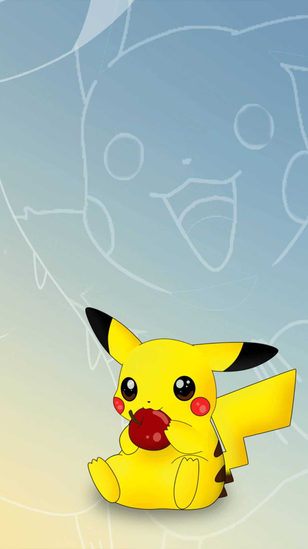 Pikachu Iphone With Berry Background