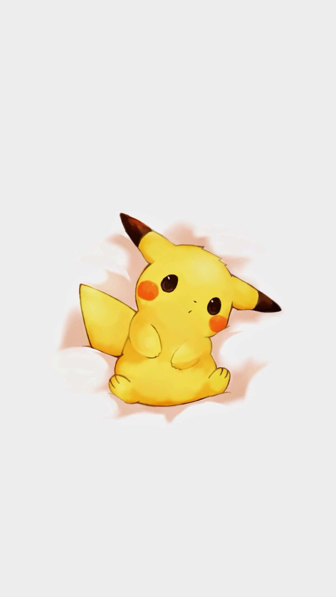 Pikachu Laying On A Bed With A Pillow