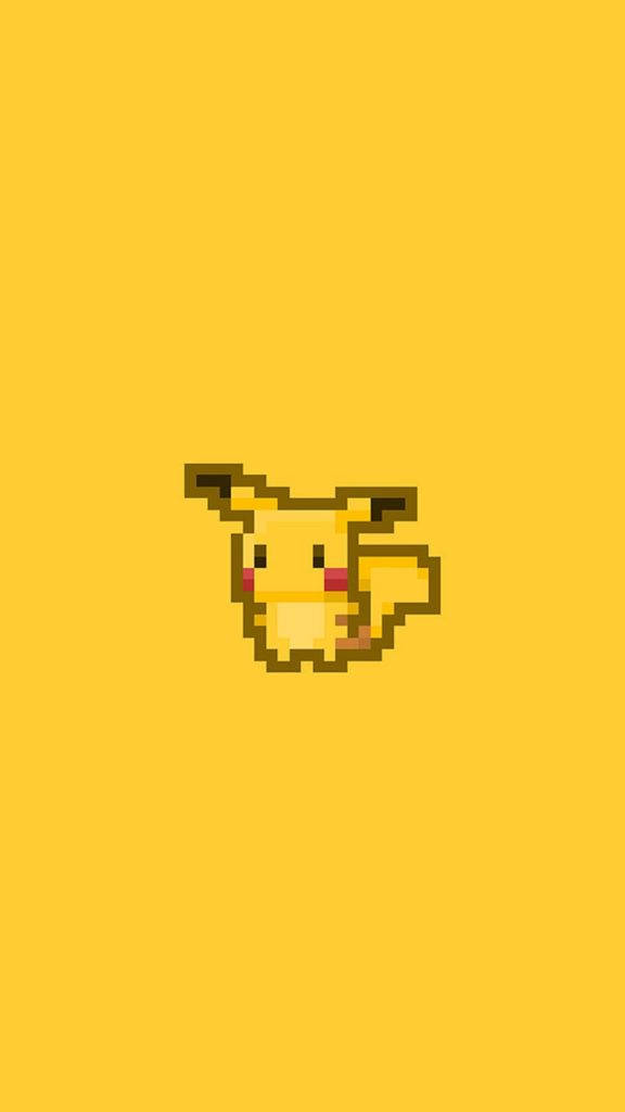 Pikachu Pixel Art Iphone Background