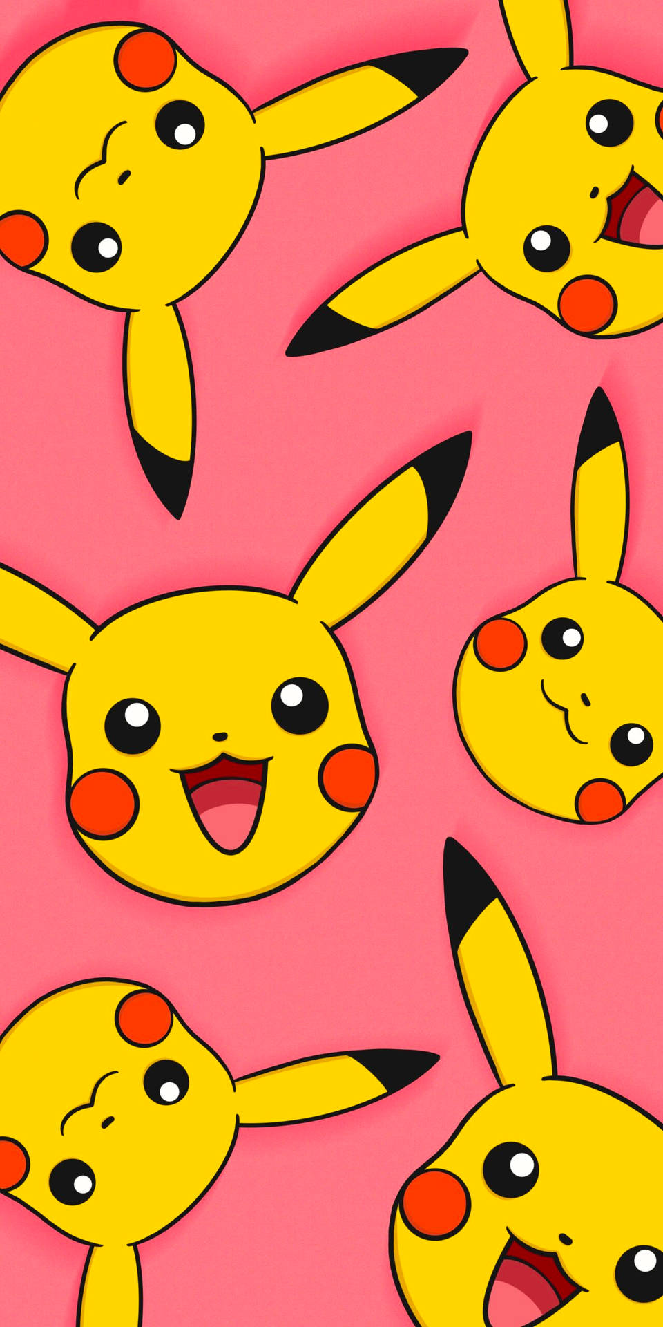 Pikachu Seamless Pattern Background