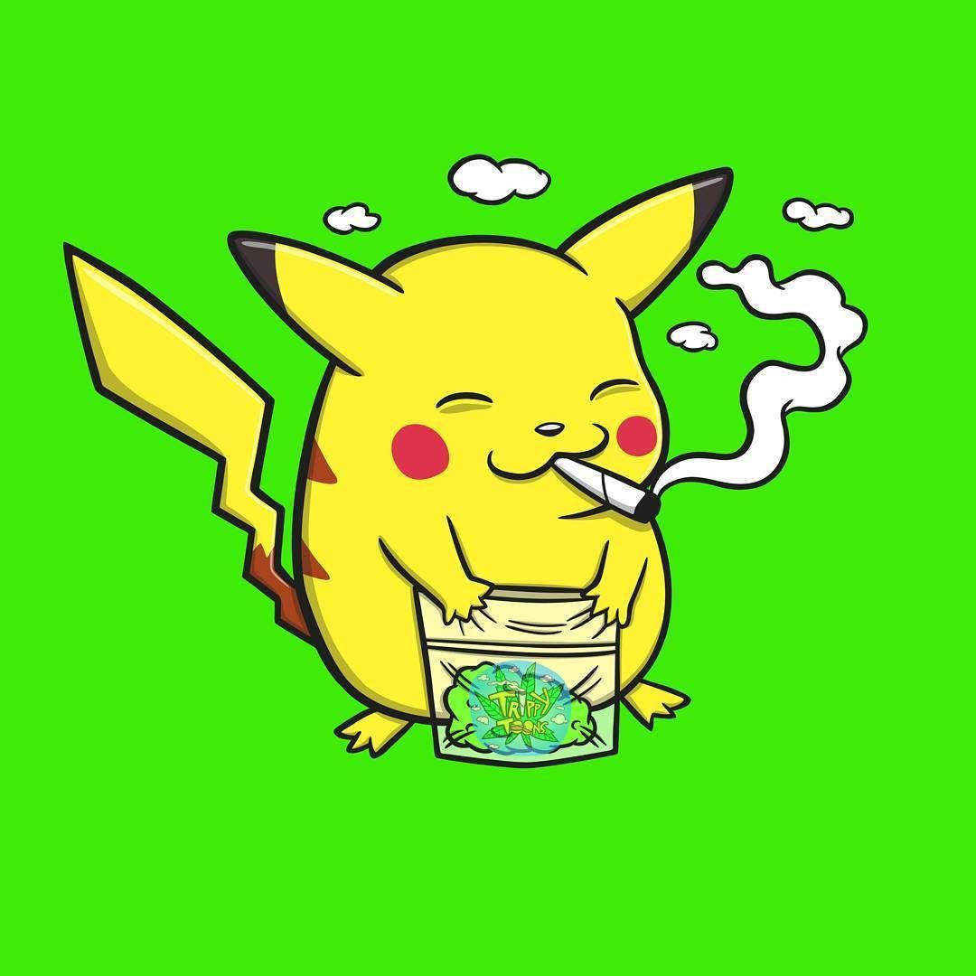 Pikachu Smoking Blunt