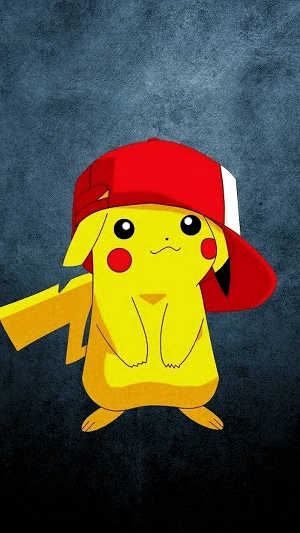 Pikachu Wearing Ash Hat Pokemon Iphone Background