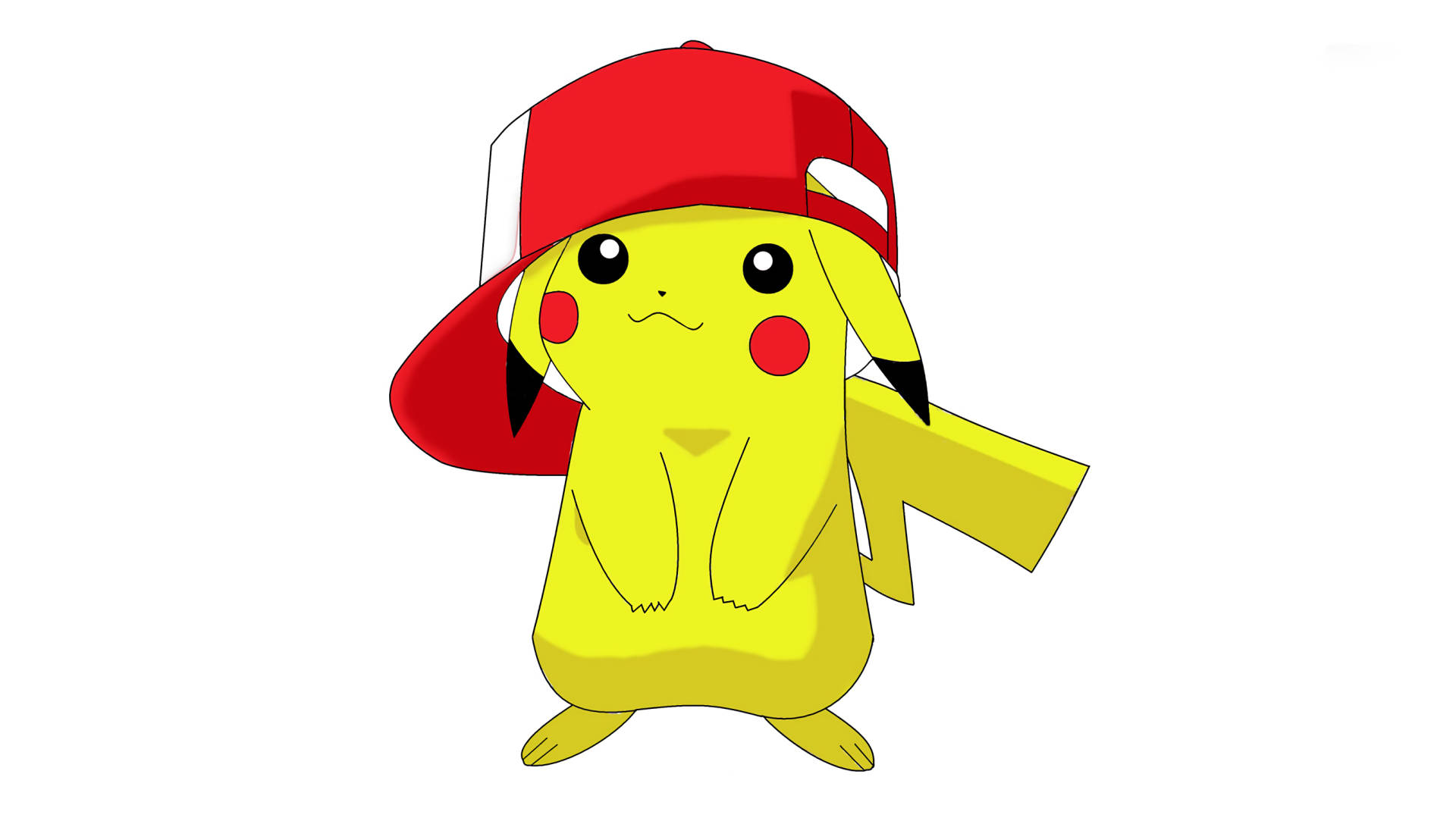 Pikachu Wearing Ash's Hat