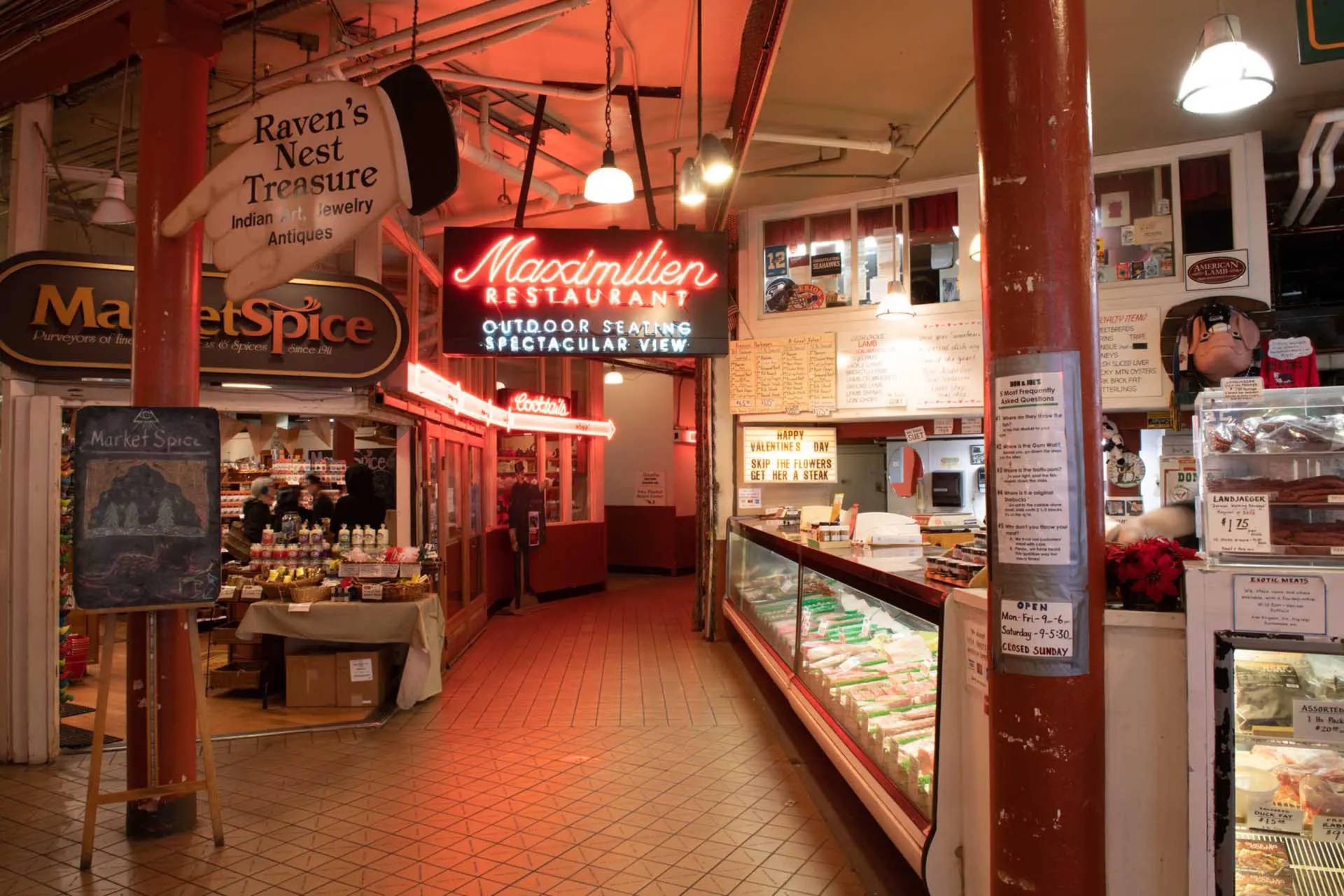 Pike Place Market Maximilien Restaurant Background