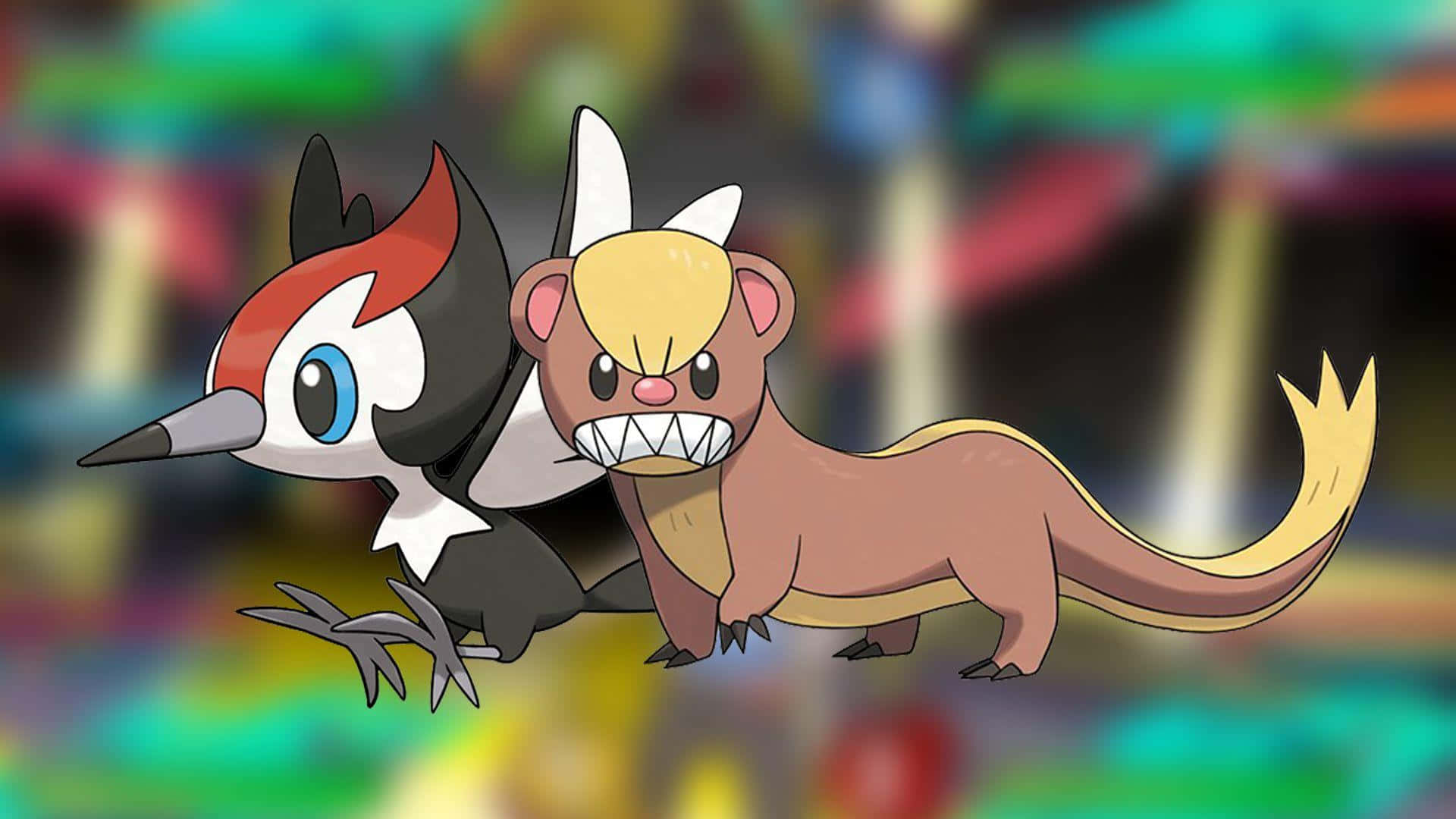 Pikipek And Yungoos Background