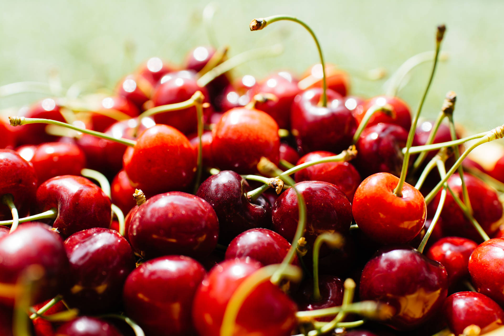 Pile Of Cherry Fruits Background