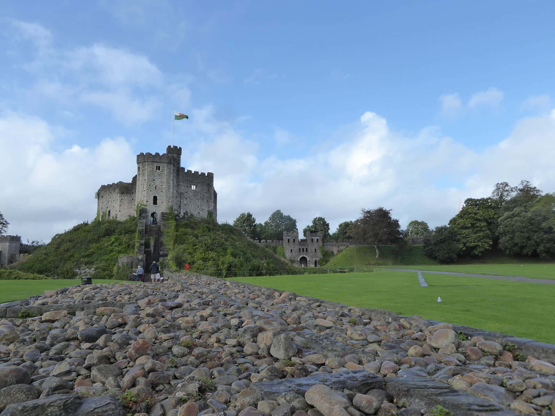 Pile Of Rocks In Cardiff Castle