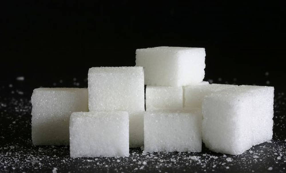 Pile Of Sugar Cubes Background