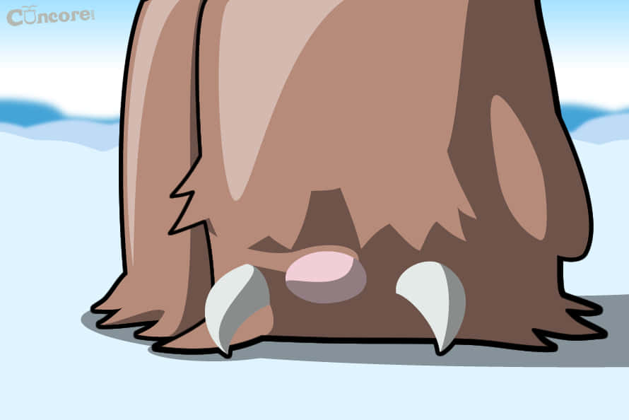 Piloswine In Winter Desktop Background