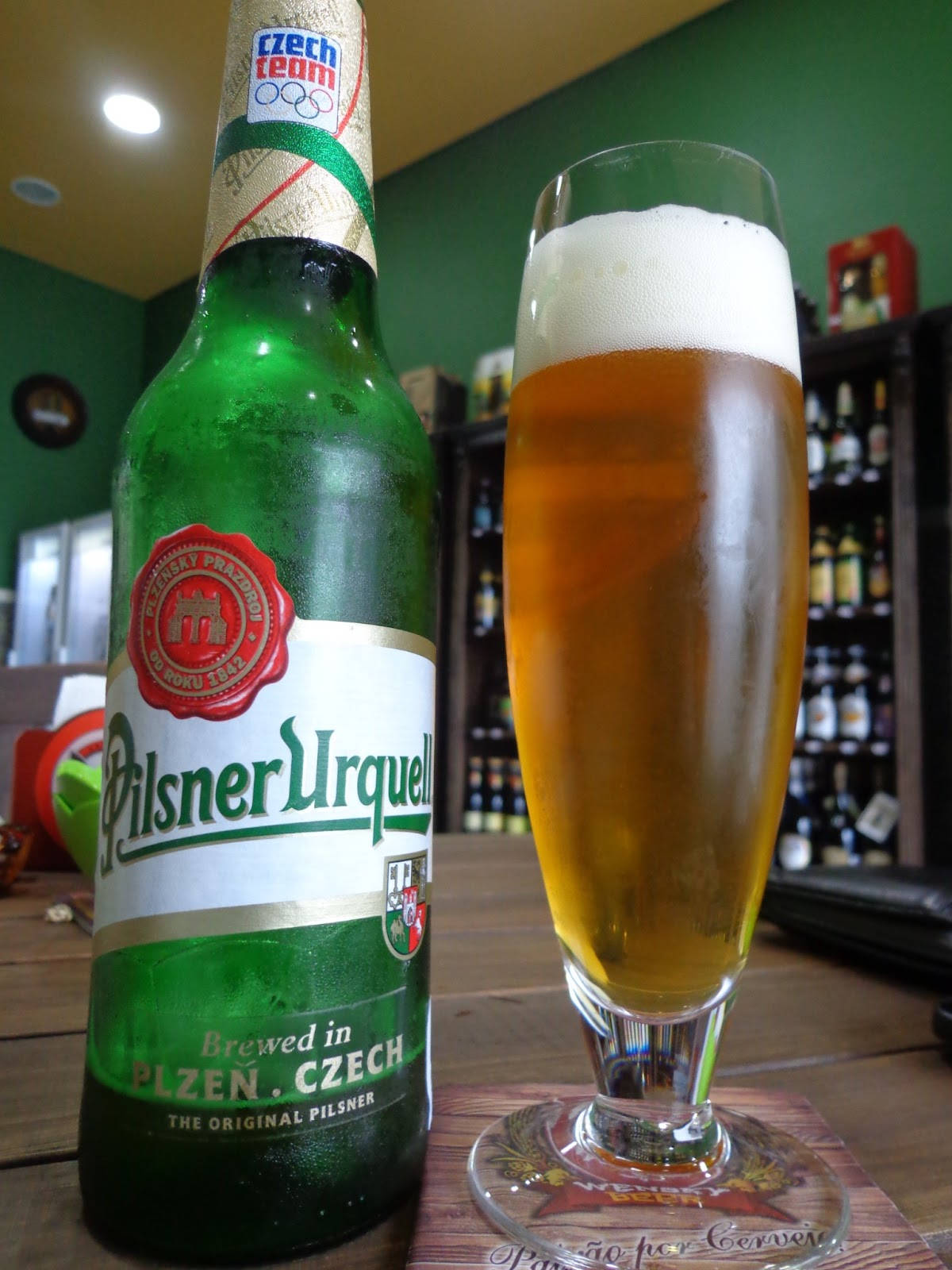 Pilsner Urquell Beer Background