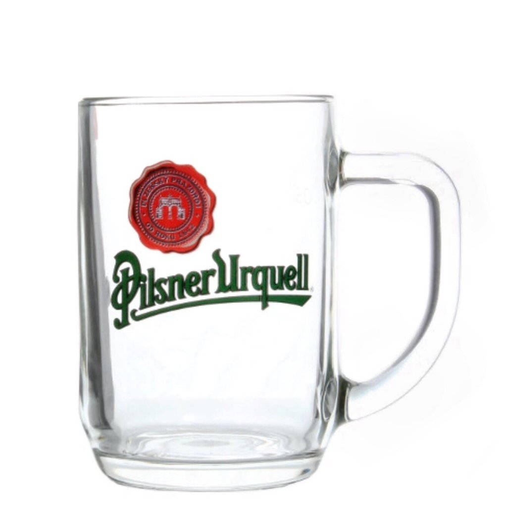 Pilsner Urquell Glass Background