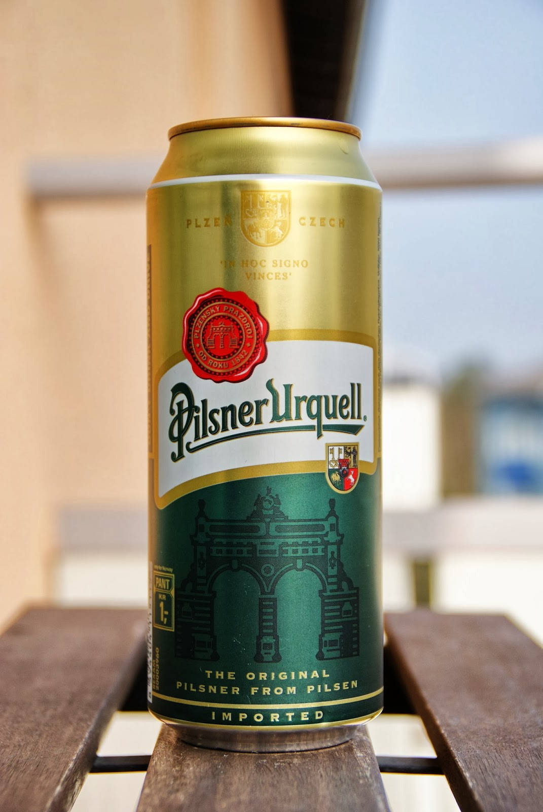 Pilsner Urquell On Can Background