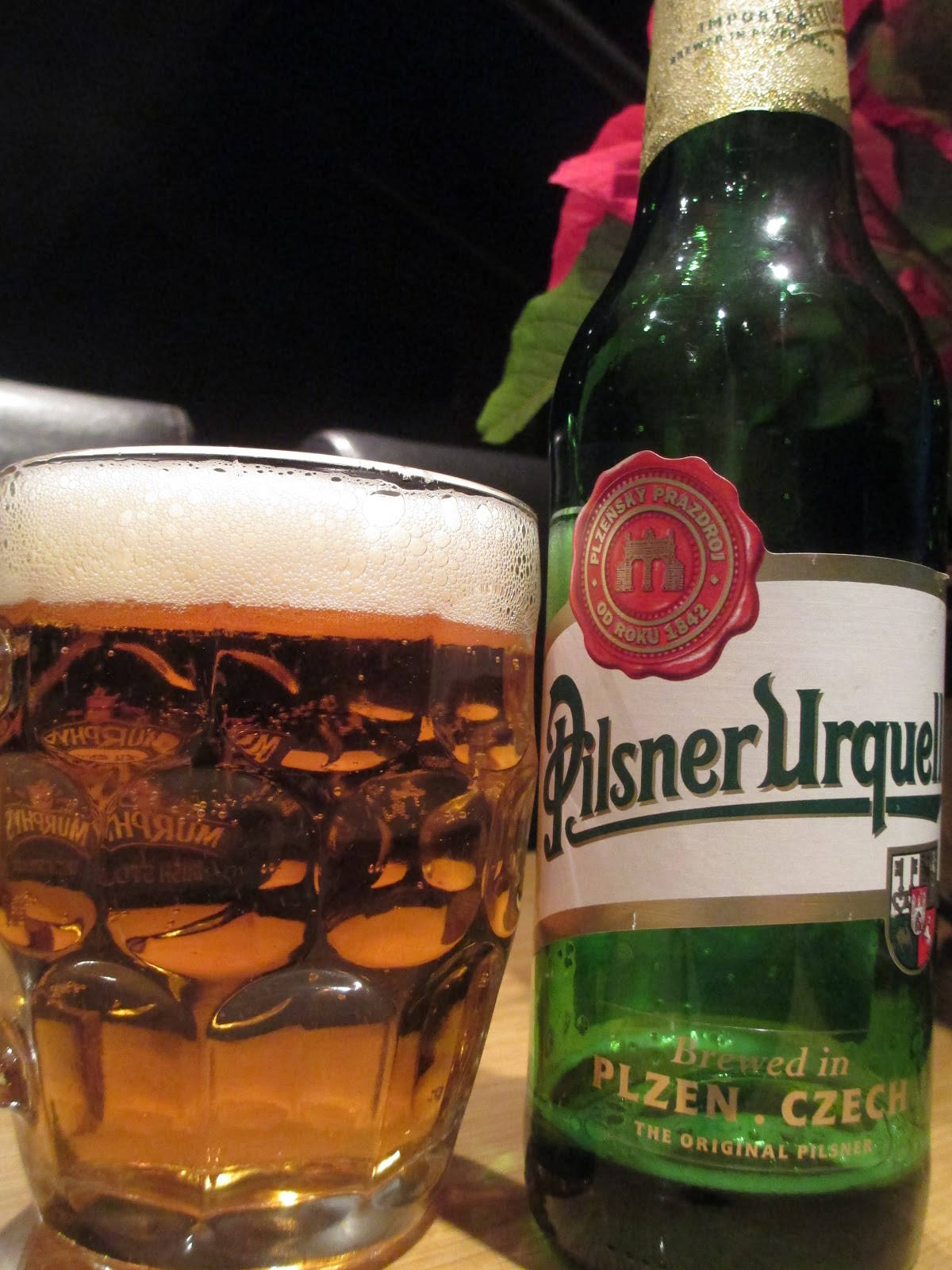 Pilsner Urquell Pint Background