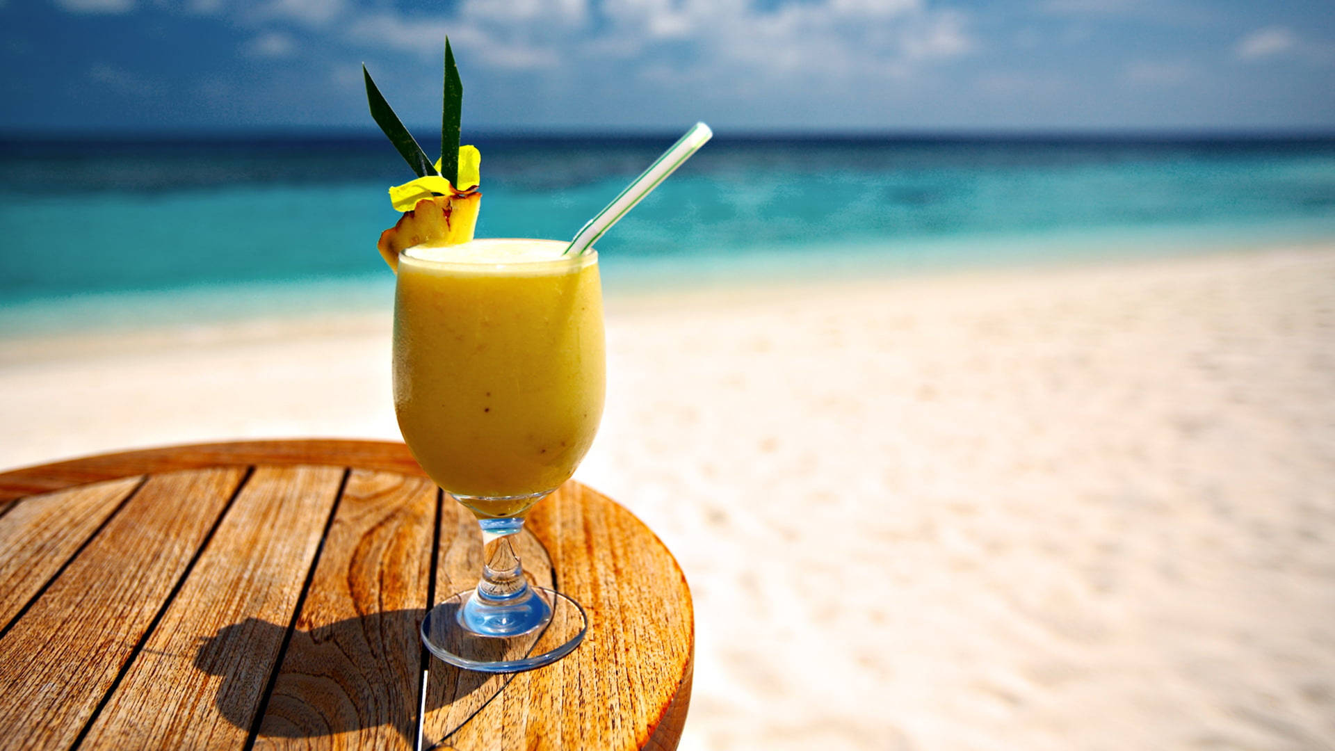 Pina Colada Tropical Drink Background