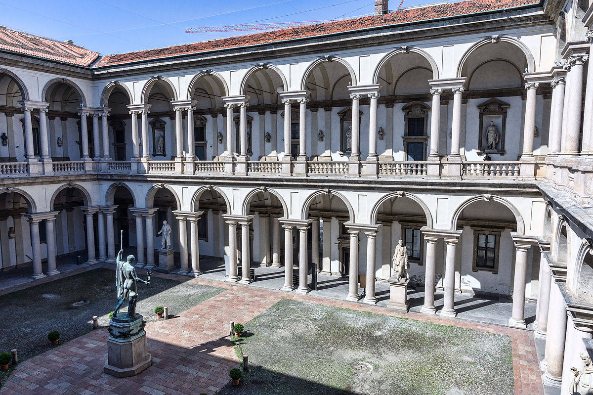 Pinacoteca Di Brera In Milan Background