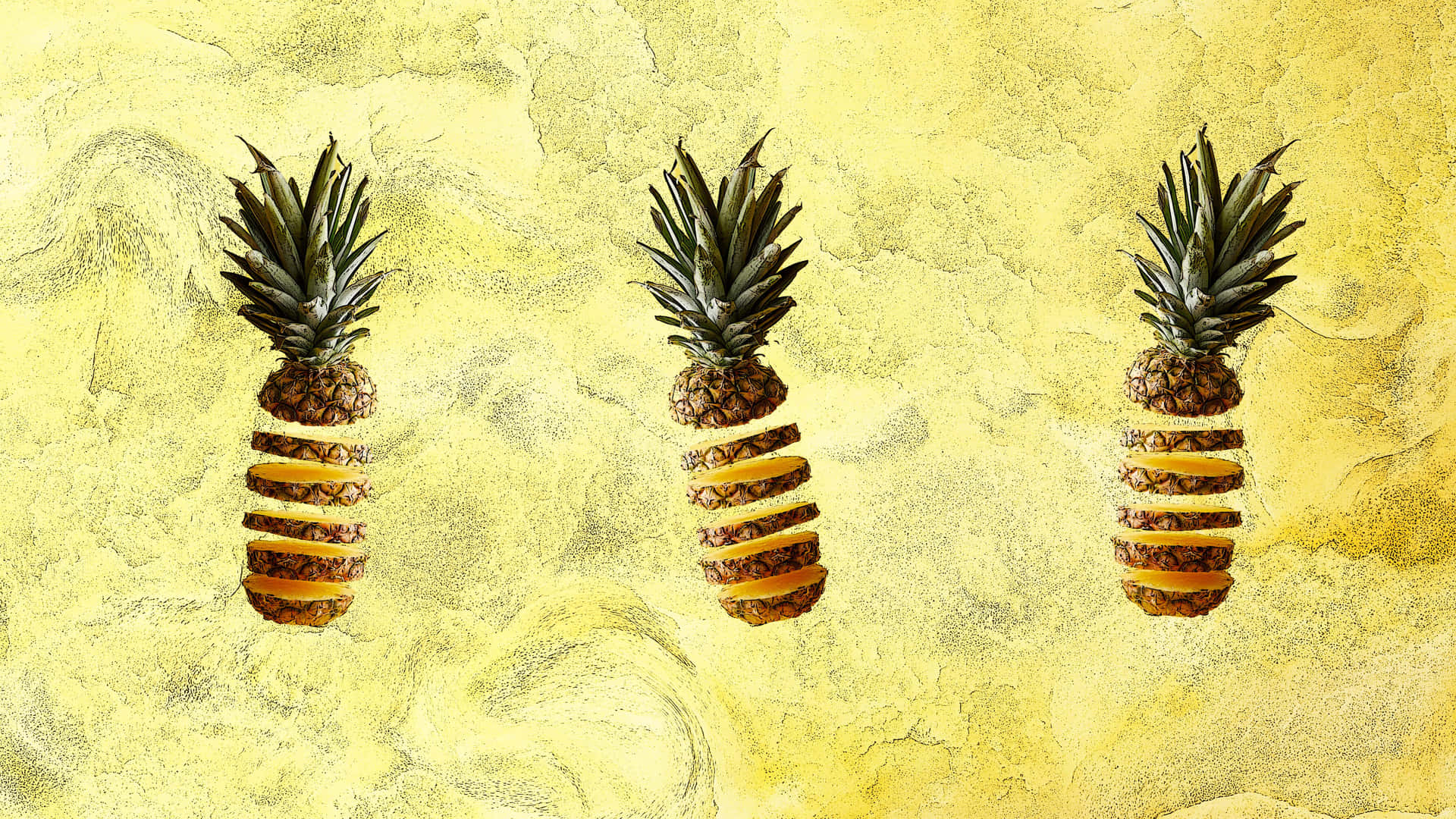 Pineapple 5k Desktop Background